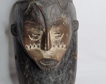 古代ファンギル部族マスク - アフリカの伝統芸術 - ガボン、20 世紀 