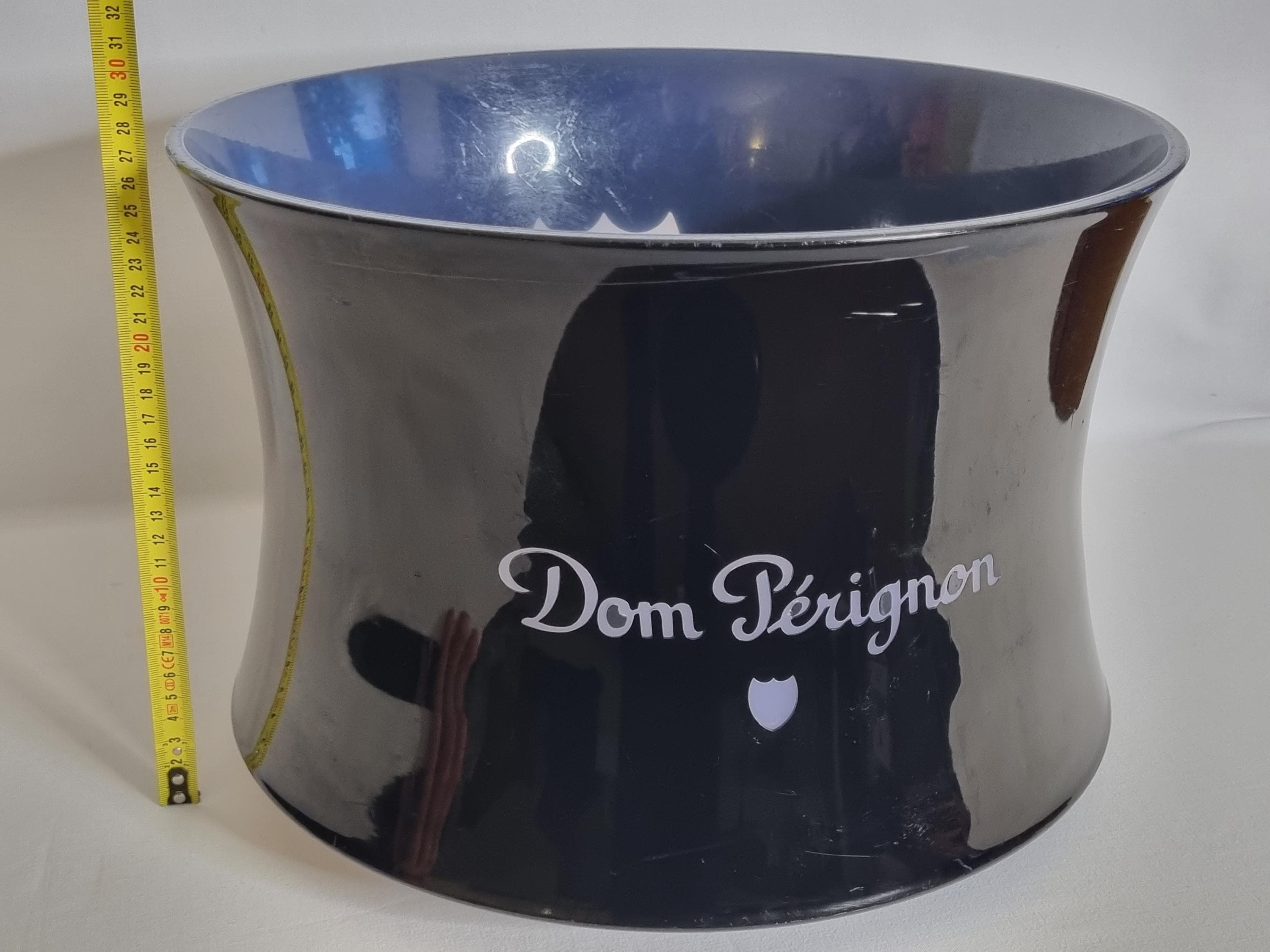 Dom Pérignon Champagne Bucket by Martin Szekely, Black Lacquered