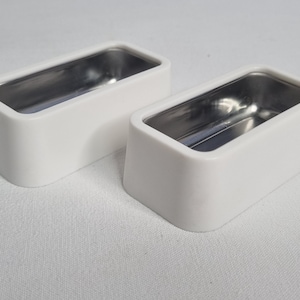 Pair of Air France butter dishes by Raymond Loewy, 1970 edition, 8 cm