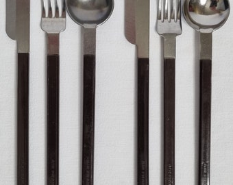 エールフランス・コンコルドのカトラリーセット18個、グレー