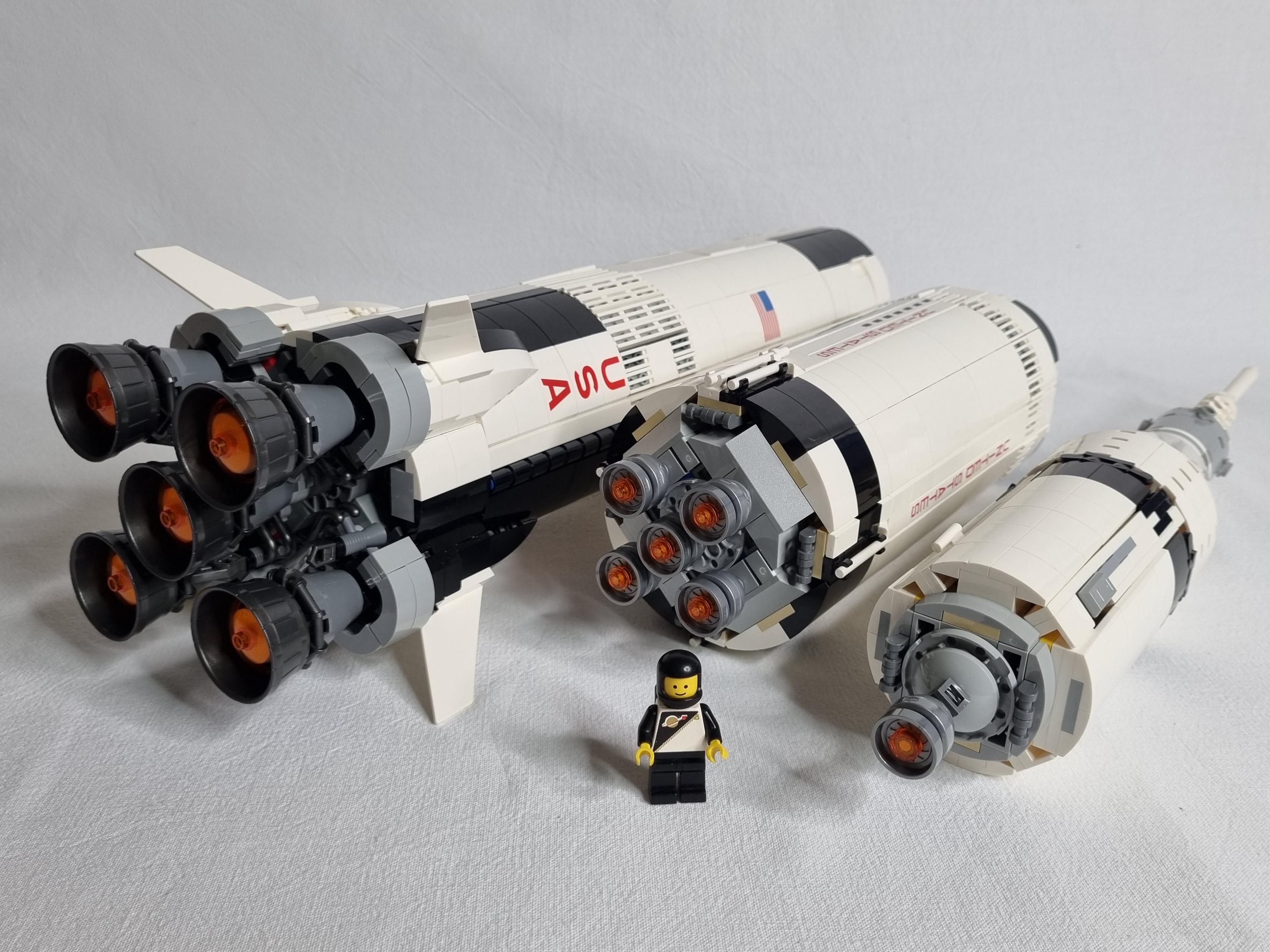 LEGO Ideas NASA アポロ サターン V 21309、1m ロケット、ミニ