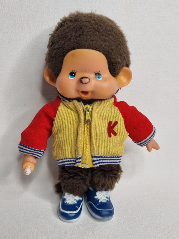 ヴィンテージ キキ モンチッチ セキグチ ドール - フランス製 - 1980