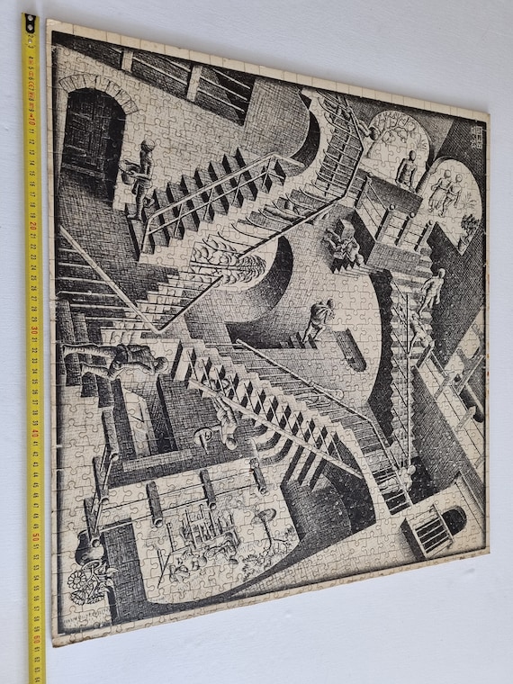 M.C. エッシャー　1000P「相対性（Relativity）」ジグソーパズル Puzzle Artwork on Panel 