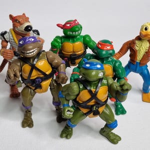 TMNT 90年代映画 ニンジャタートルズ サムライフィギュア3体セット未