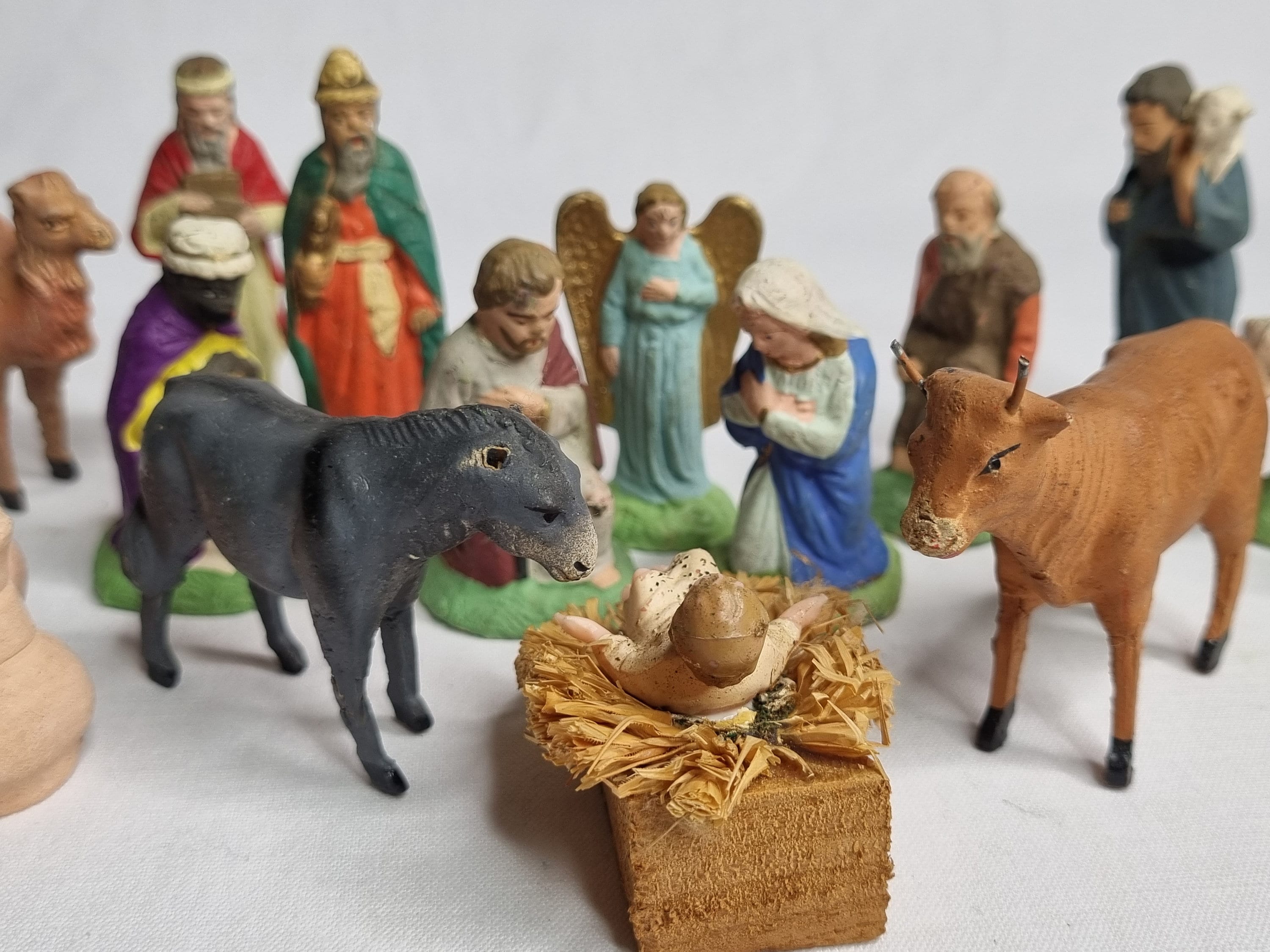Santon Ancien Devineau - Chèvre Taille 3 - Crèche Provençale