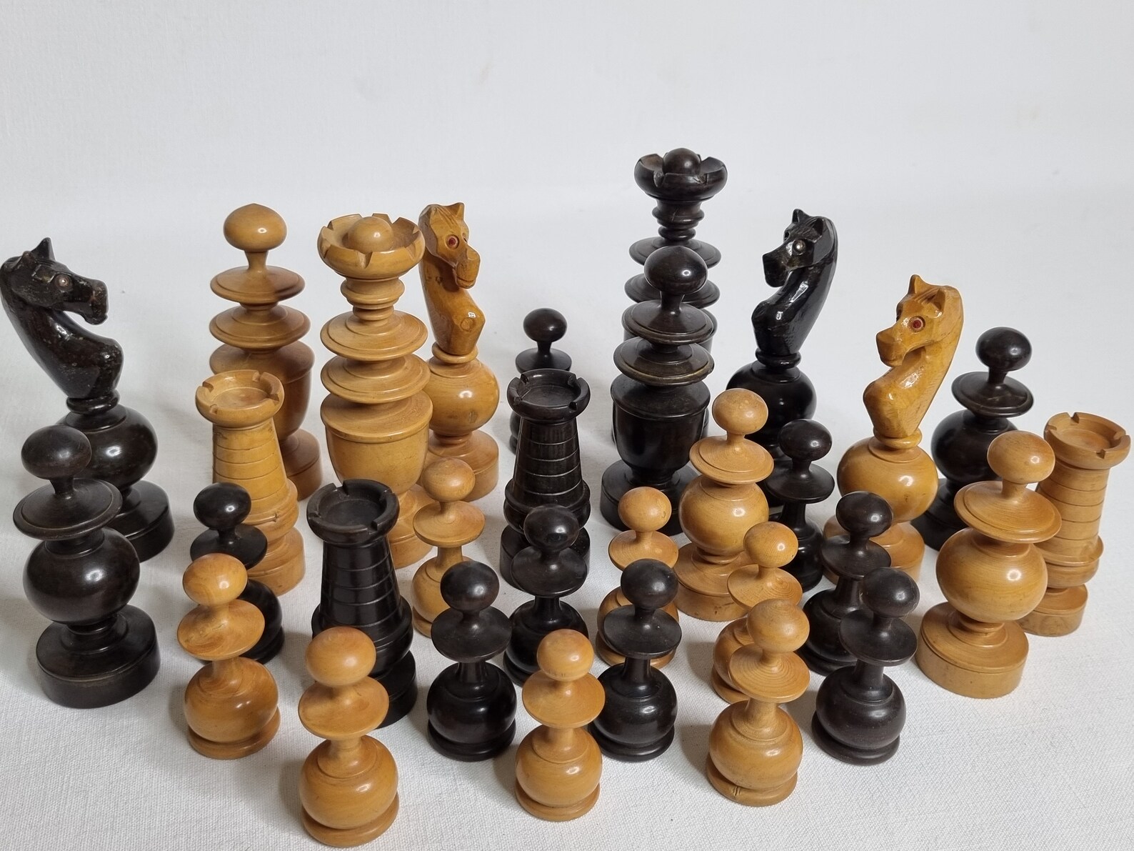 Antique jeu d'échecs Café de Paris la regence 1900 /1930 King 99 mm Backgammon Offert - Chess