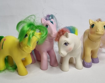 オリジナルヴィンテージ「マイリトルポニー」フィギュア4体（G1）80