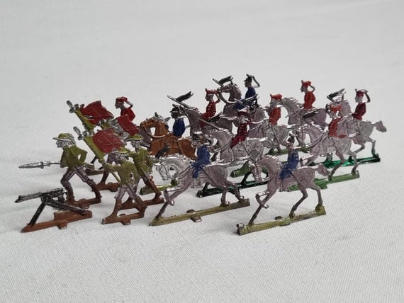 Petits soldats seconds empirés etain peints français