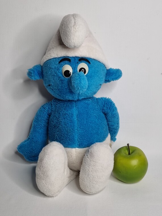 Vintage Smurf Plush Toy, Original From 1983, Belokapi Licensed by