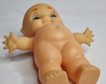 ヴィンテージのプラスチック製キューピー人形、19 cm、「Japan」の刻印