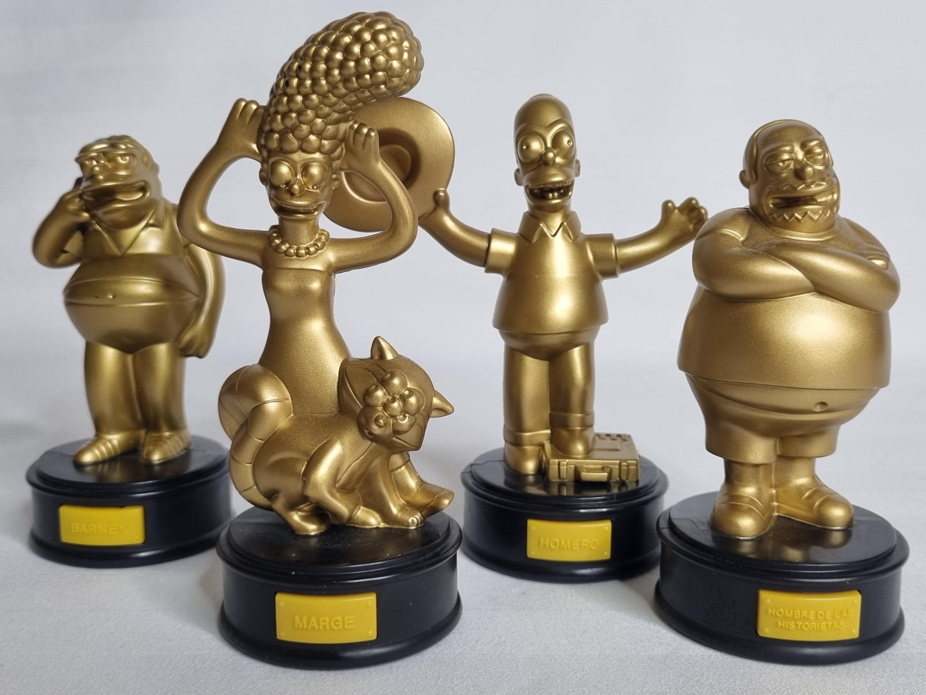 Set of 4 Golden Figurines the Simpsons Movie, Matt Groening, Special  Burger King Edition (spanish Voice) - Etsy