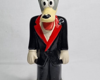 Large Tex Avery Wolf advertising fève 1997 Turner – painted plaster figure ~23 cm