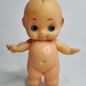 Vintage Kewpie Doll in Plastic, 19 cm, Marked &quot;Japan&quot;