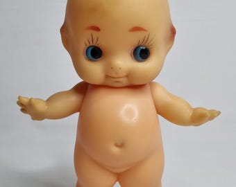 Bambola Kewpie vintage in plastica, 19 cm, con la scritta "Japan"