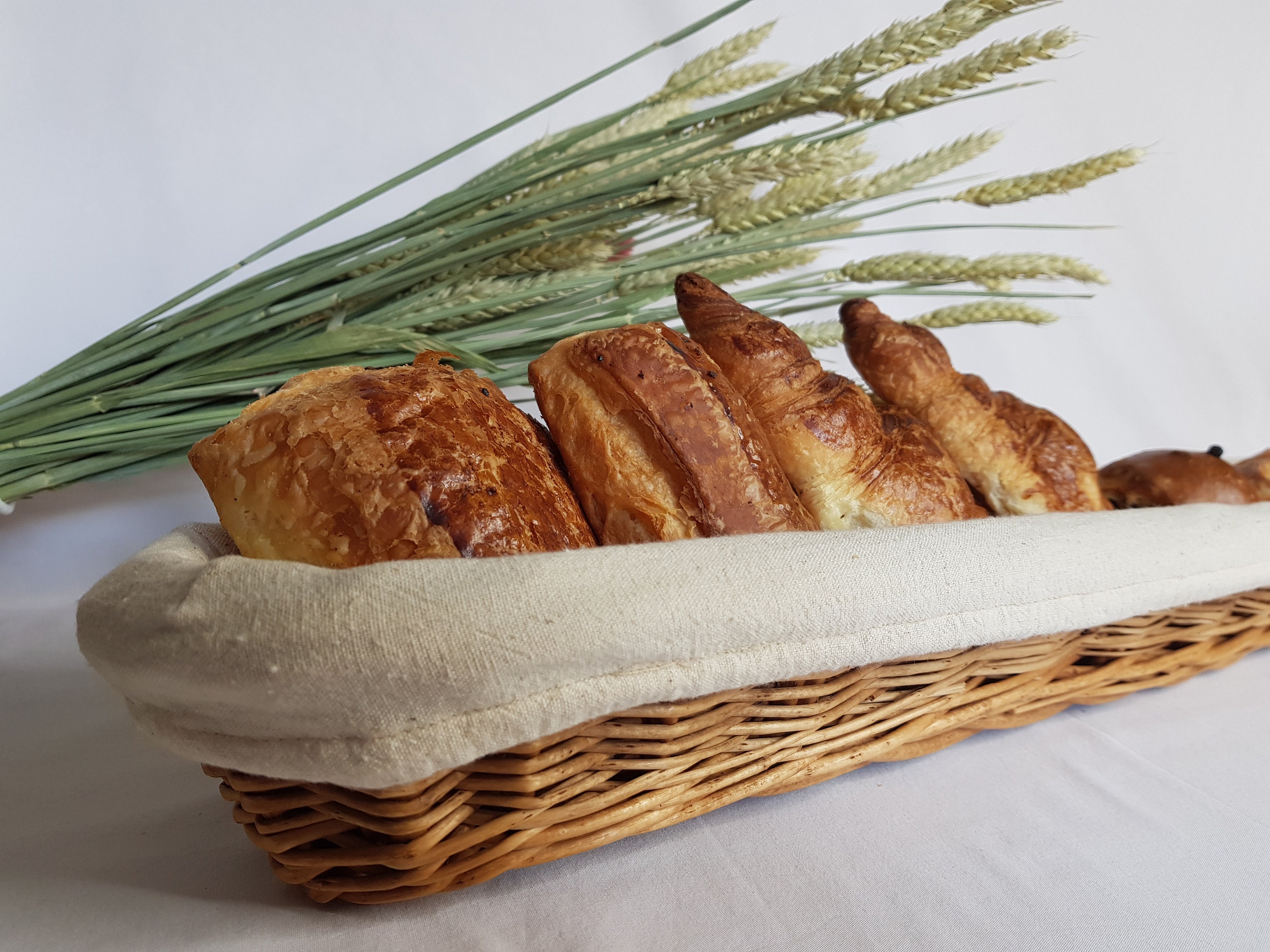 Panière de Boulanger en Osier avec Housse