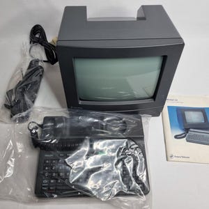 Philips Minitel 12 for France Télécom with Original Box, Manual and Packaging Inserts – Working Condition – 1990s