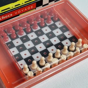 Vintage Travel Chess Set - Made in France (1960s-1970s)