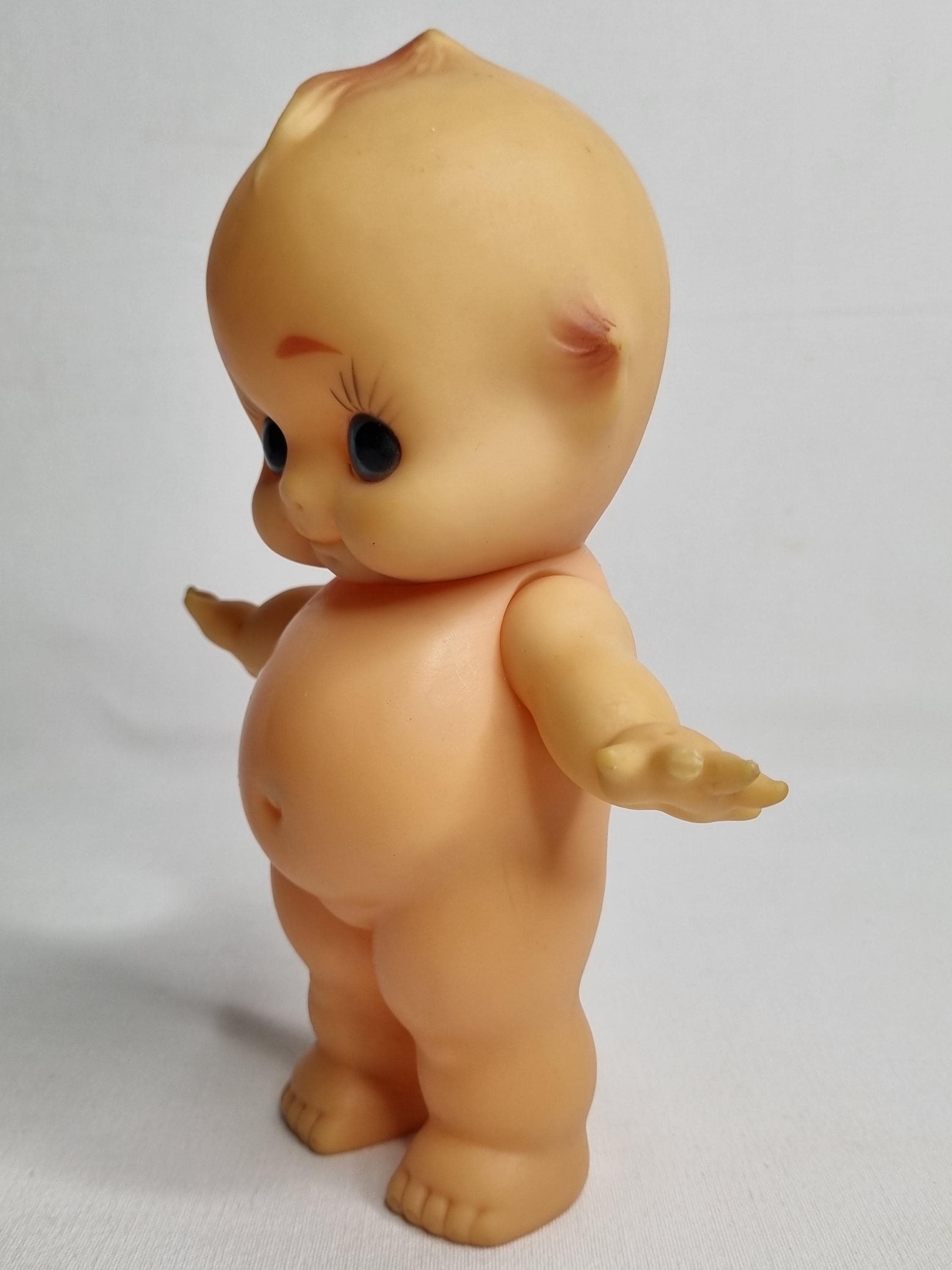 ヴィンテージのプラスチック製キューピー人形、19 cm、「Japan」の刻印