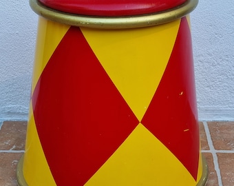 Stool/ottoman, furniture from the &quot;magic circus&quot; hotel - partner hotel of Disneyland Paris