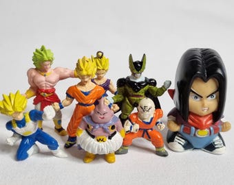 Set mit 8 Vintage-Dragon-Ball-Z-Minifiguren – Kultige Charaktere, ca. 5–7 cm