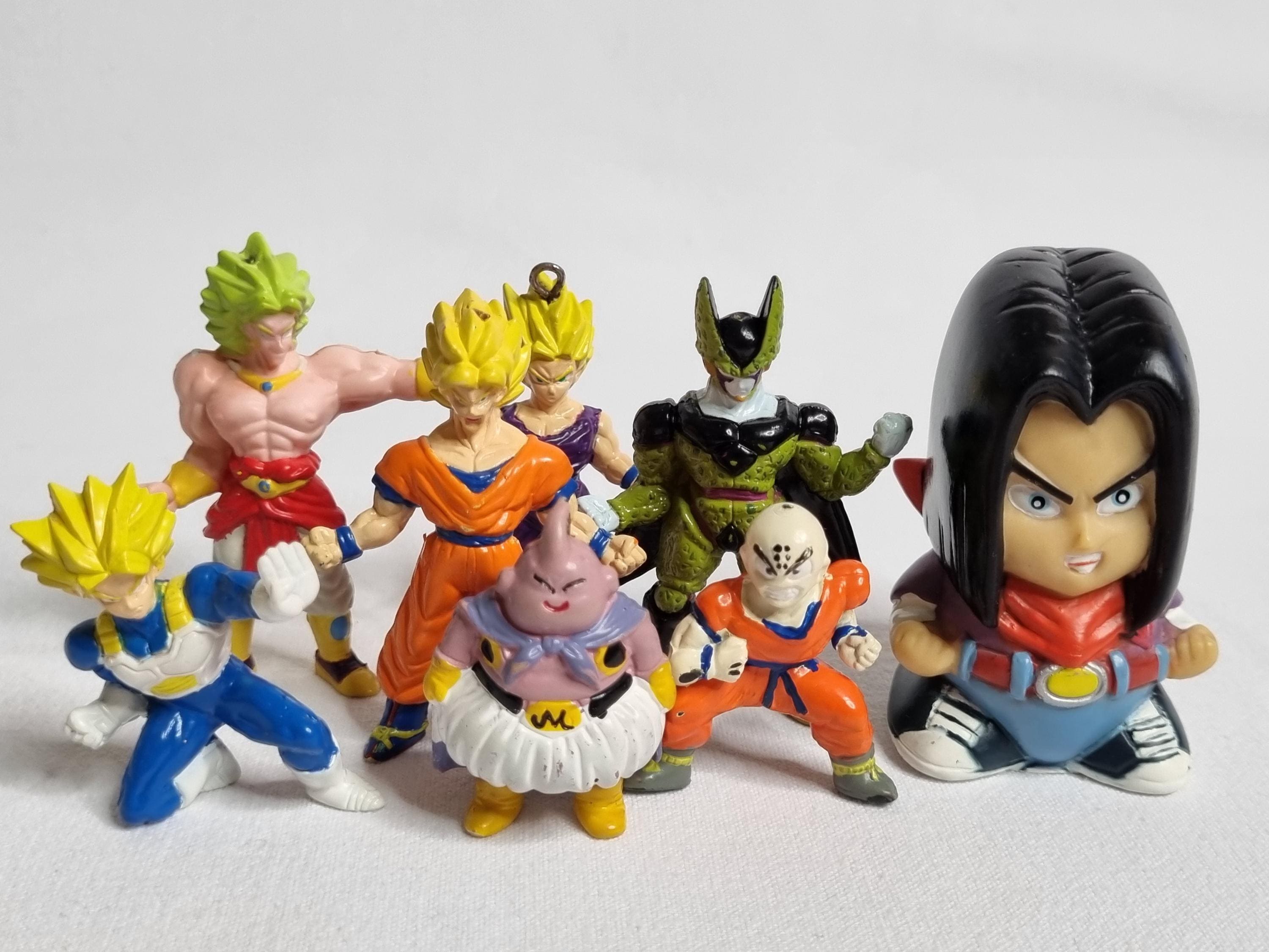 Set of 8 Vintage Dragon Ball Z Mini Figurines – Iconic Characters