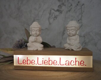 Leuchtkasten / Lichterkasten / Deko mit Spruch