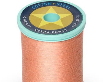 Peach (1019) Cotton + Steel 50wt Egyptian Cotton Thread by Sulky