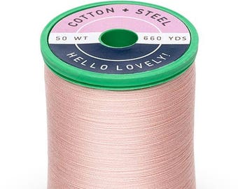 Medium Peach (1015) Cotton + Steel 50wt Egyptian Cotton Thread by Sulky