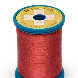 Brick (1081) Cotton + Steel 50wt Egyptian Cotton Thread by Sulky