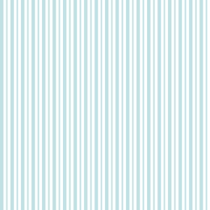 Kimberbell Basics Mini Awning Stripe Teal - Maywood Studio - Cotton by the HALF YARD