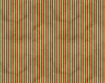 Halloween Whimsy - Stripes Green - (half yard)