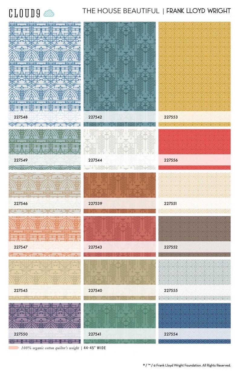Frank Lloyd Wright Collection by Cloud9 | the House Beautiful Design A ...