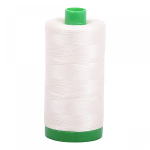 Aurifil Mako 40 wt Cotton Thread - 1094 yds - Chalk (#2026)