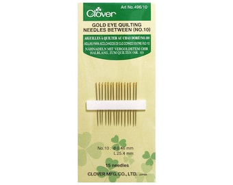 Clover Gold Eye Hand Quilting Needles - No. 10