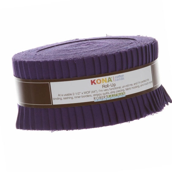 Robert Kaufman Kona Cotton Solids Citrus Fruit Half Roll 2.5 Precut Cotton Fabric Quilting Strips Assortment HR-143-24