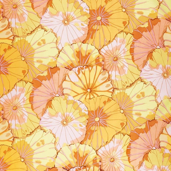 Lotus Leaf Yellow by Kaffe Fassett for Free Spirit Fabrics - HALF YARD