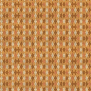 Halloween Whimsy - Diamonds Orange - (half yard)