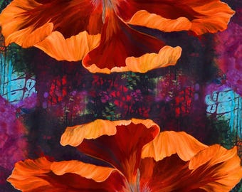Tulip Festival | Tulip Drama 24" Panel by Stephanie Brandenburg for Northcott | 40207-59 | 100% Cototn