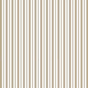 Kimberbell Basics Mini Awning Stripe Tan - Maywood Studio - Cotton by the HALF YARD