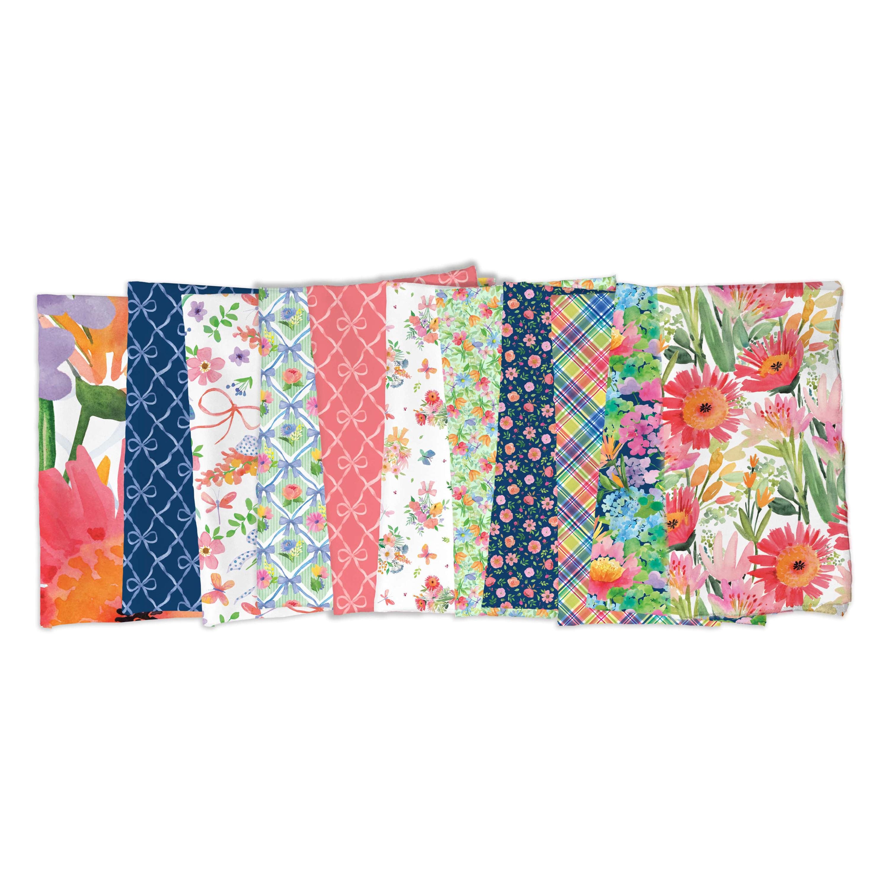 Bows & Blooms | Mint Small Floral by Color Pop Studio for Blank ...
