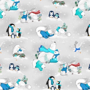 Snow Drift | Toile Light Gray by Michael Zindell for Clothworks | 100% Cotton by the 1/2 yard