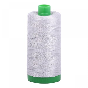 Aurifil Mako 40 wt Cotton Thread - 1094 yds - Aluminum