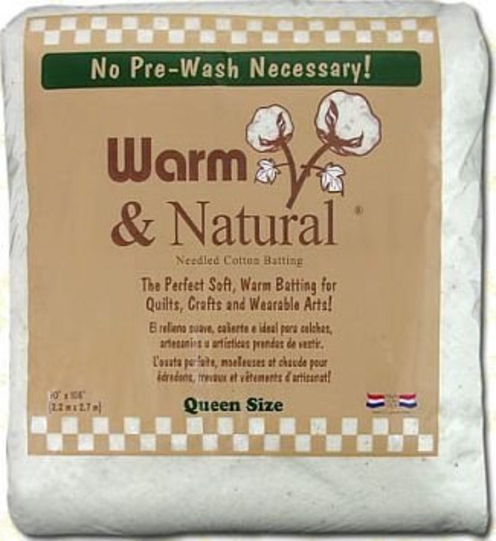 Warm & Natural Cotton Batting Queen Size 90 X 108 2341WN Etsy