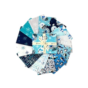Snow Drift | Fat Quarter Bundle by Michael Zindell for Clothworks | 13pcs