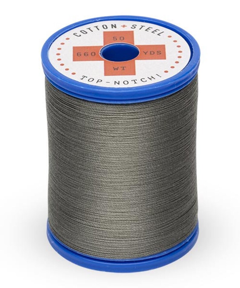 Charcoal Gray (1220) Cotton + Steel 50wt Egyptian Cotton Thread by ...