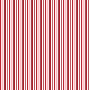 Kimberbell Basics Mini Awning Stripe Red - Maywood Studio - Cotton by the HALF YARD