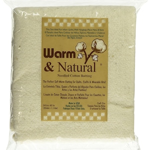 Warm & Natural Batting - Craft Size 34&quot; x 45&quot; - 2310FWN