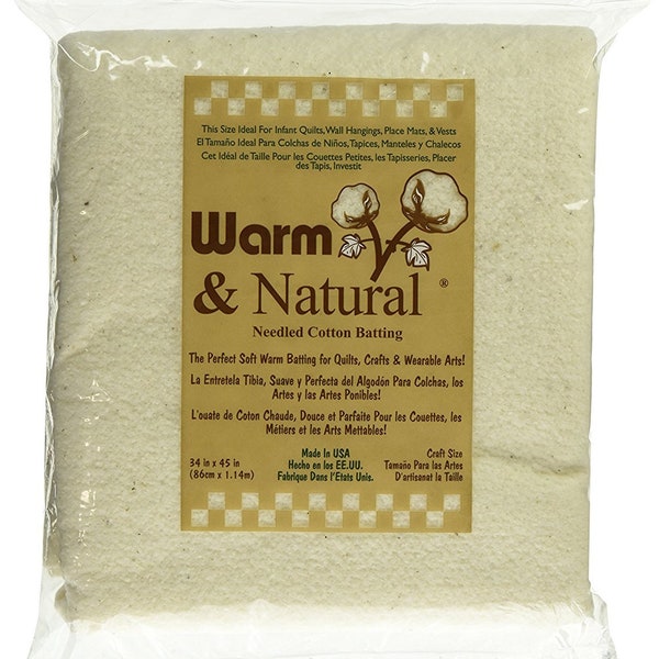 Warm and Natural Quilt Batting Etsy