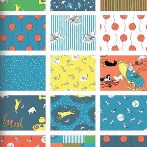 Goodnight Moon | Mouse in Yellow (227865) by Margaret Wise Brown for Cloud9 | 100% Organic Cotton | Half Yard image 4
