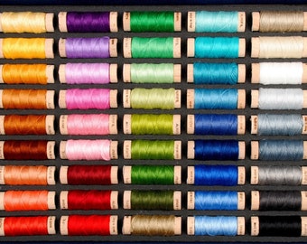 Aurifil Best Selection AuriFloss Box - 45 small spools of cotton floss - ABSCAF45C